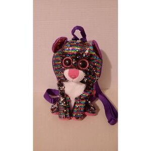 Ty Fashion Flippy Reversible Sequin Backpack - Dotty the Leopard (13 inch)